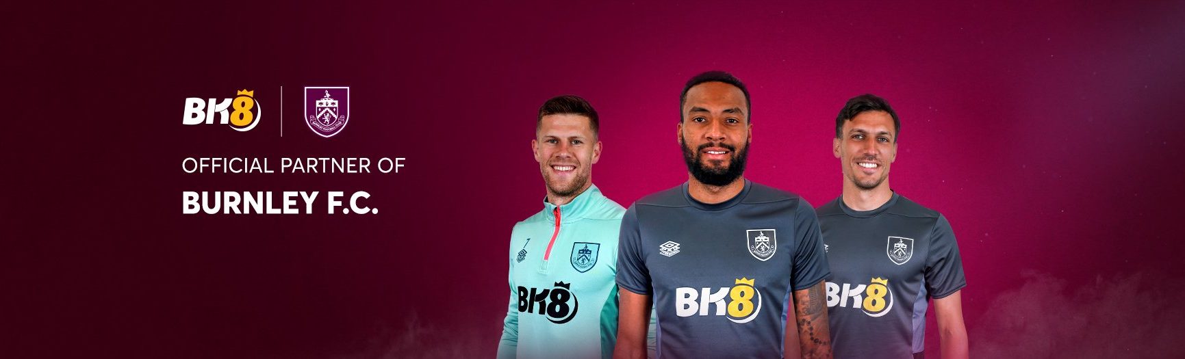 BK8 Đối tác Chính thức của Burnley FC - banner bong88